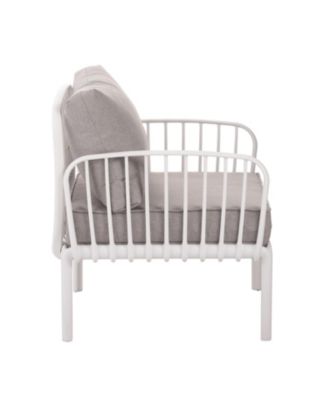 9 Piece Modern Outdoor Patio Sectional Conversation Set with Two Square Coffee Tables Waterproof Thick Cushions