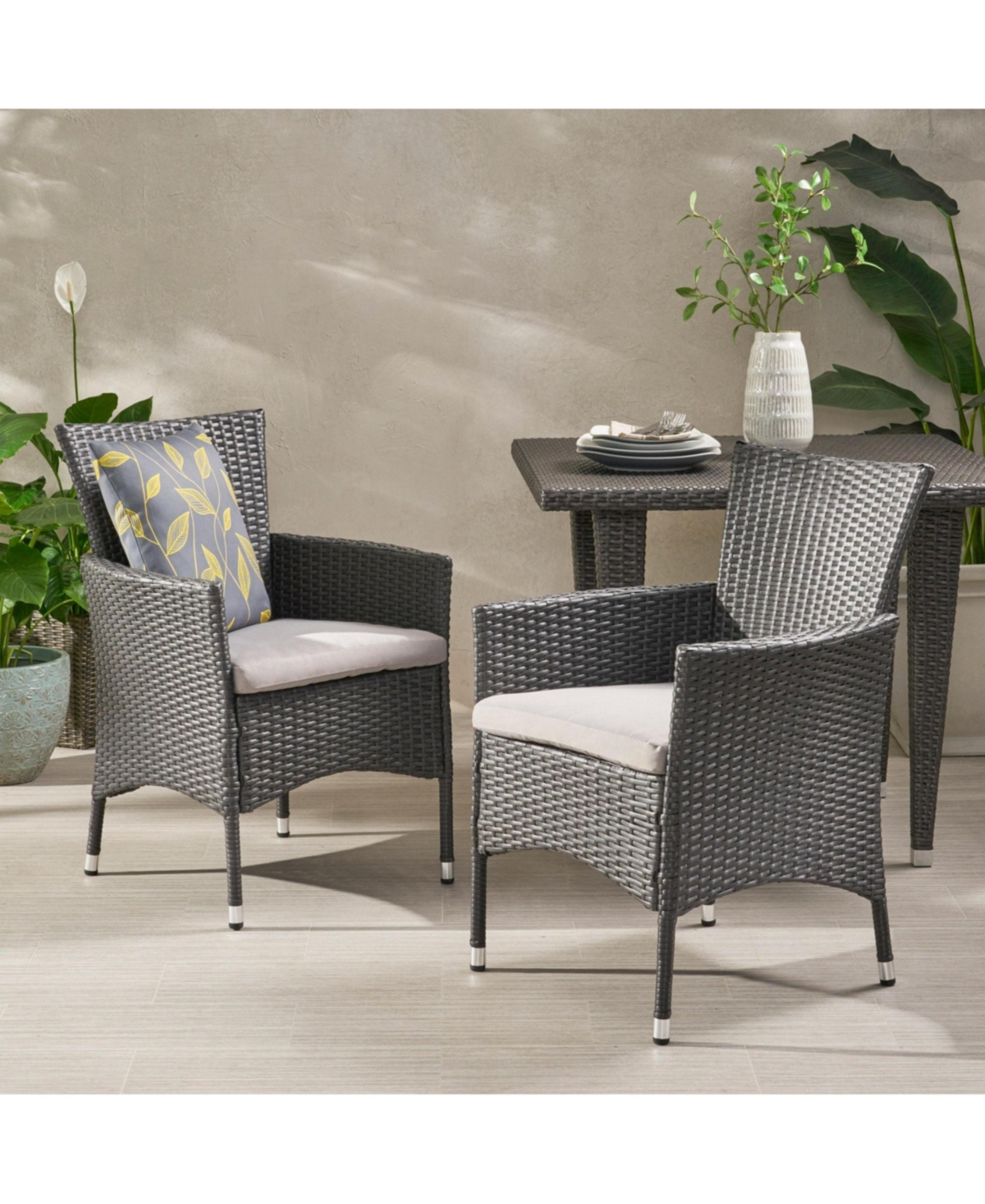 Flynama Set of 2 Malta Tubular Stainless Steel Dining Chairs Modern Linear Design Blended Style for Reception Lounge Living Area