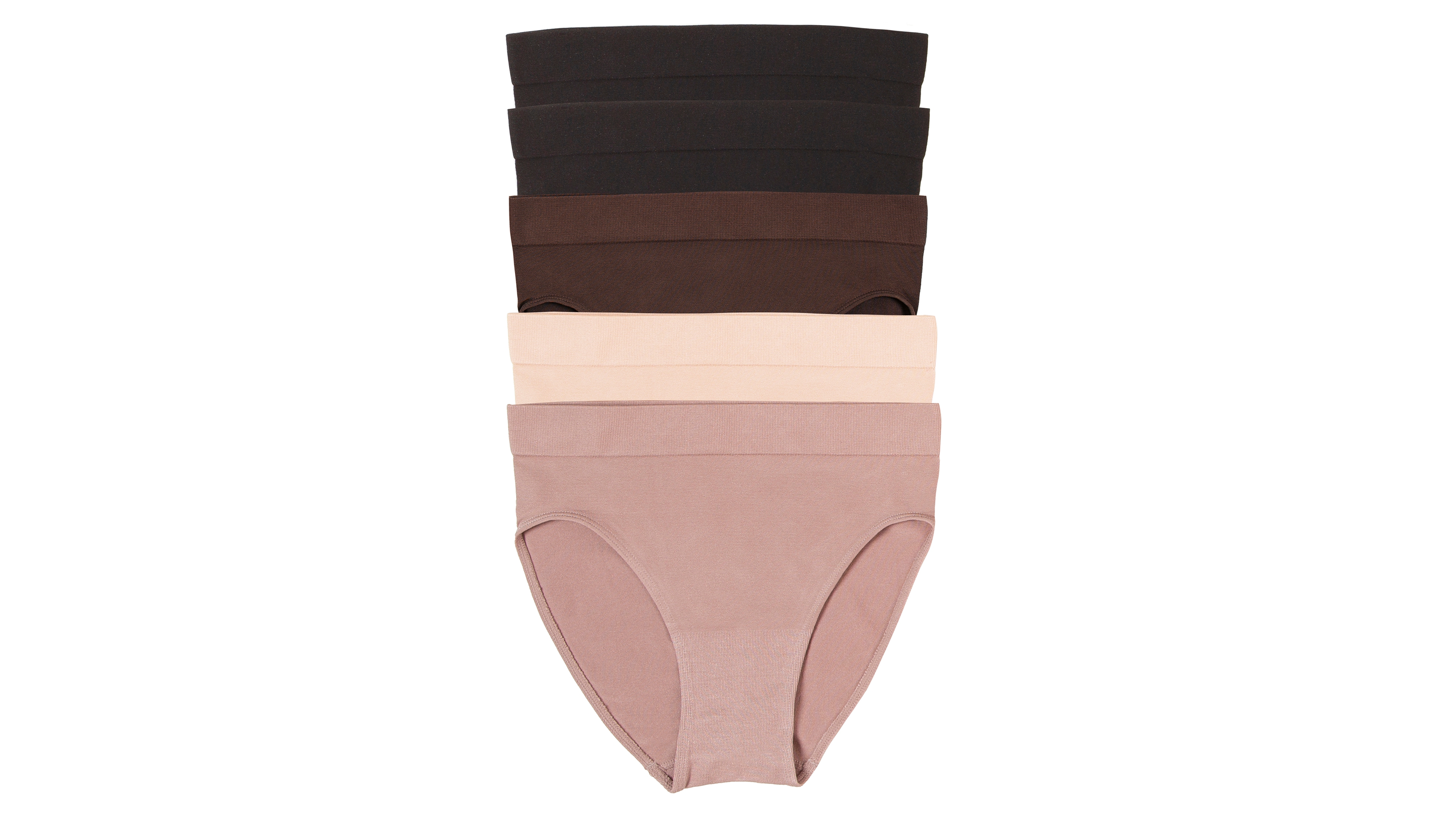 Paramour Women's Body Smooth Seamless Brief 5-Pack