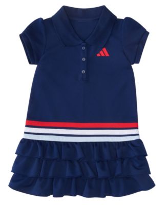 Baby Girls' Ruffle Short-Sleeve Polo Dress and Bloomers, 2-Piece Set