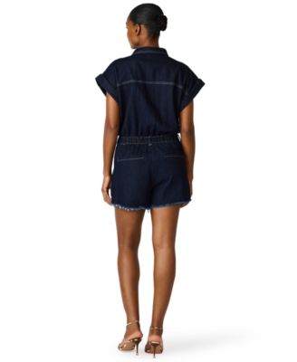 Women's Calliope Collared Short-Sleeve Romper