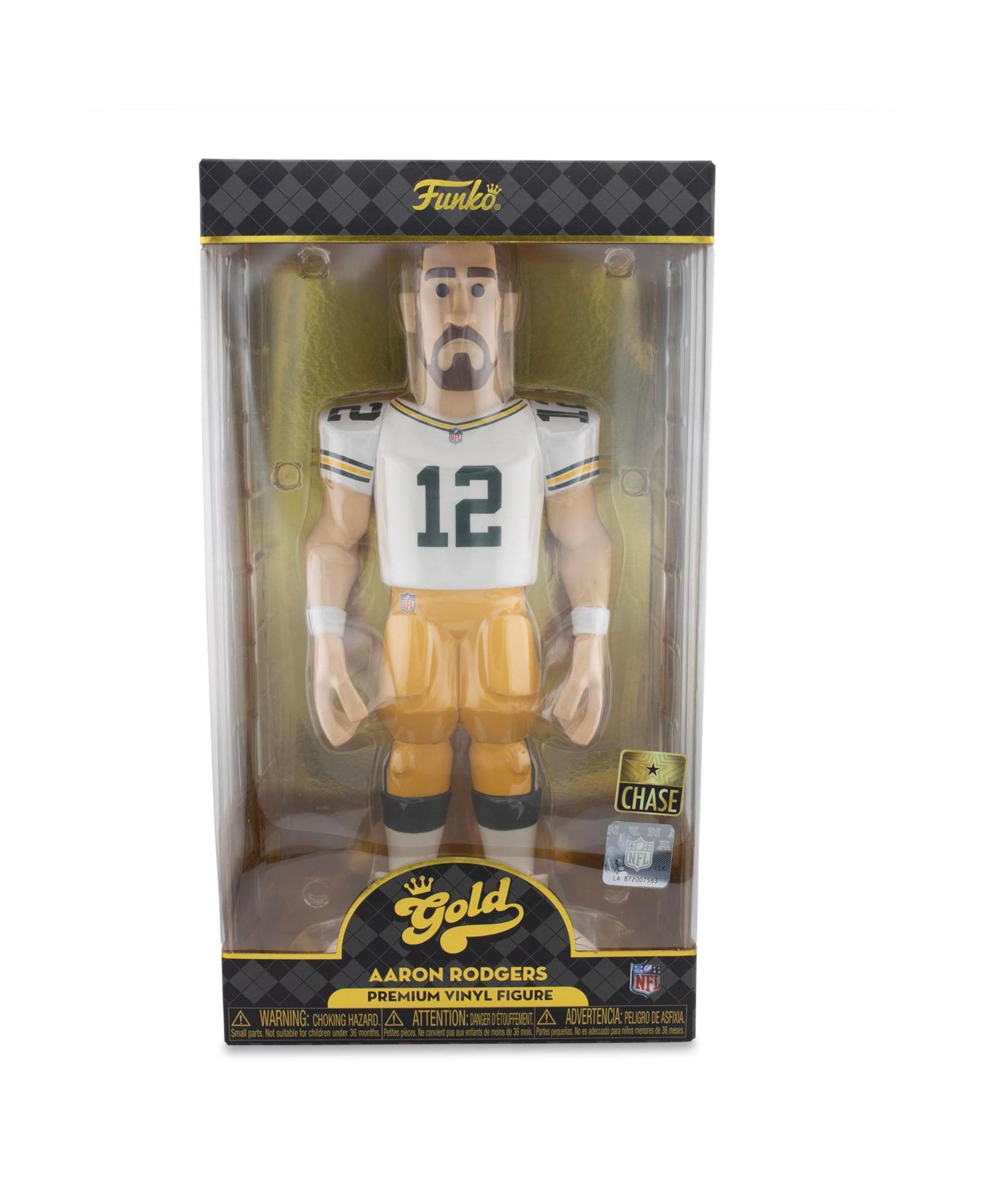 Детская фигурка Funko Pop! Green Bay Packers Aaron Rodgers Chase 12" Vinyl — фото 4
