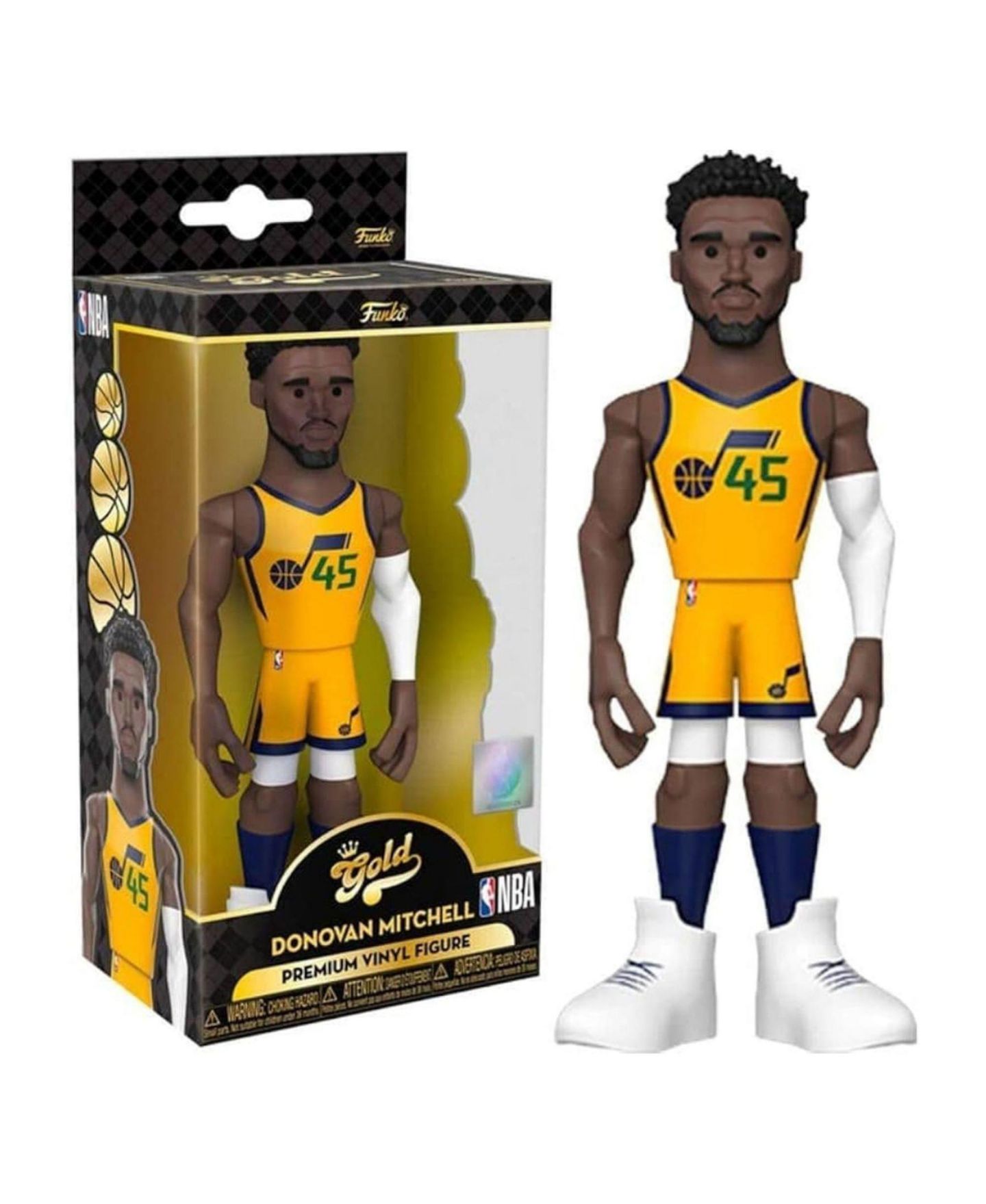 Детская фигурка Funko Pop! Utah Jazz Donovan Mitchell Gold 5" Vinyl Figure, Ages 3+ — фото 3