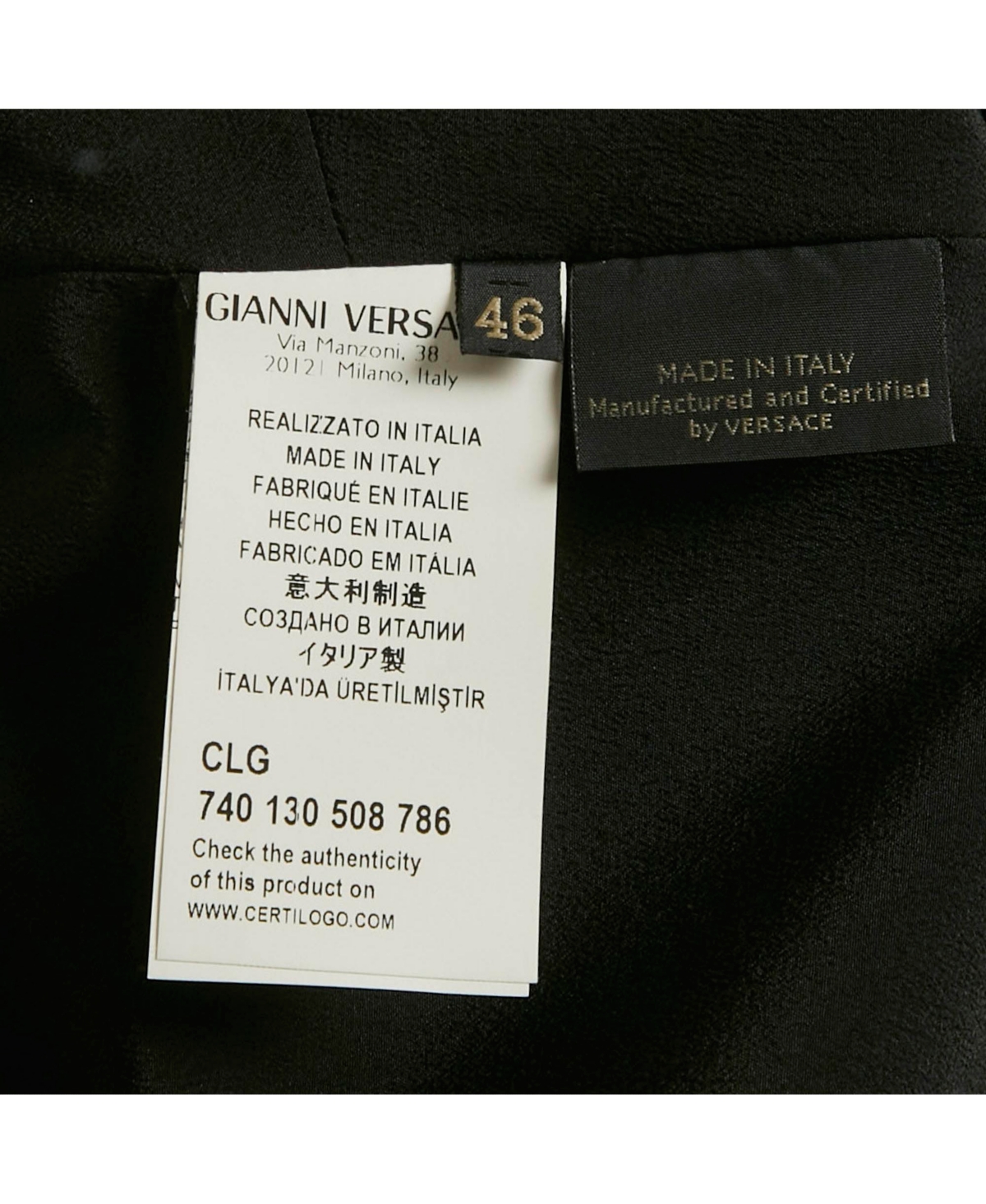 Pre-Owned Versace Women's Black Silk Cut Out Neck Paneled Mini Dress