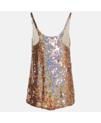 Women's Metallic Sequin Tank Top