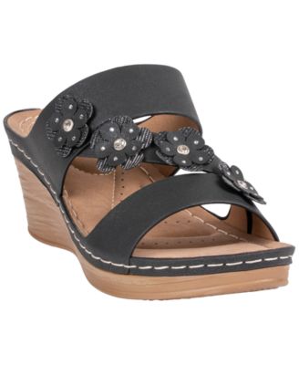 Women's Halia Floral Wedge Sandals