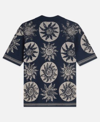 Men's Jacquard Short-Sleeve Shirt