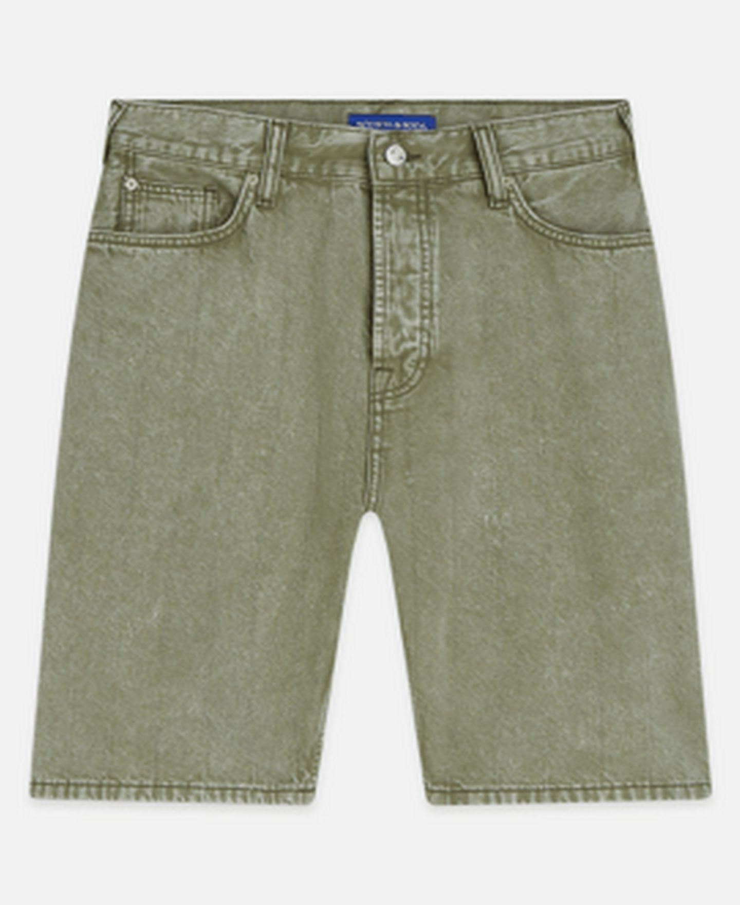 Мужские шорты SCOTCH & SODA 11" Jeans, цвет: Зелёный — фото 5