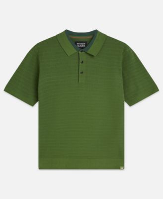 Men's Knitted Regular-Fit Polo T-Shirt