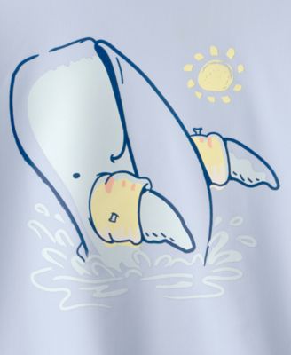 Boys' Toddler 2T-5T Whale Short-Sleeve Rashguard