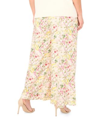 Plus Size Wide-Leg Elastic Waist Pants