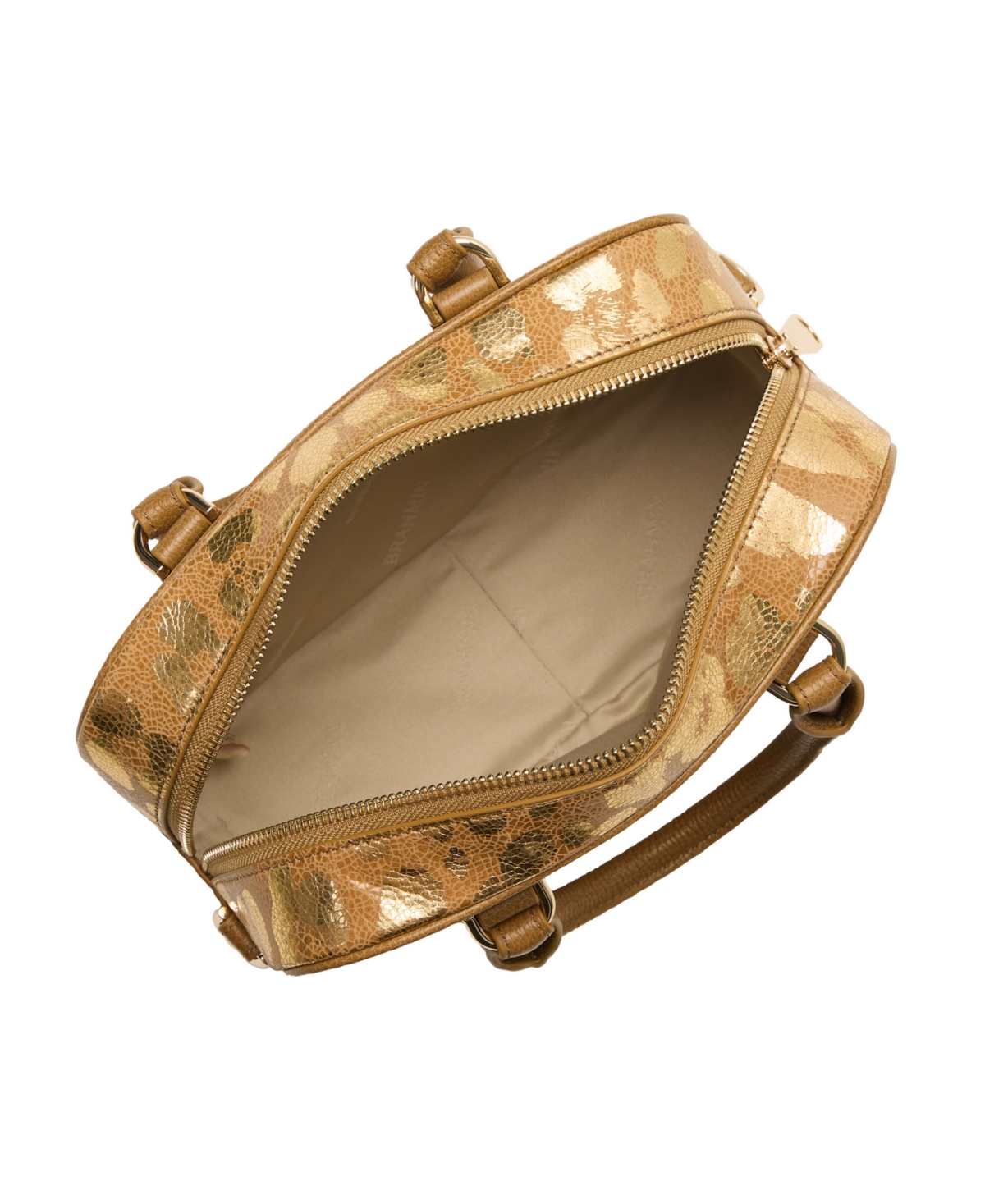 Brahmin Mara Glimmer Small Leather Satchel Bag