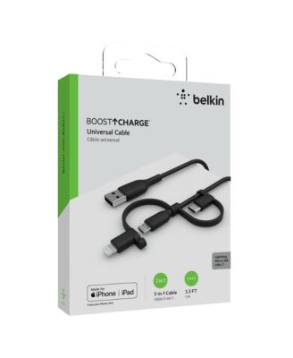BoostCharge Universal 3-in-1 15W Cable 3ft