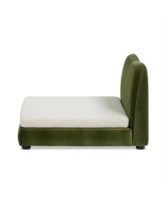 Roman Modern Pet Sofa - Olive Green Performance Velvet for Dogs & Cats