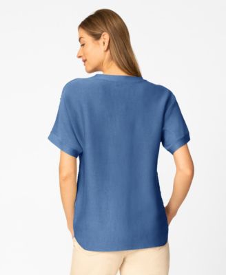 Women's Vertical Rib Sweater Knit T-Shirt