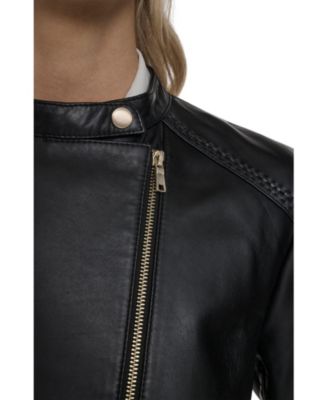 Women's Stand Collar Racer Jacket