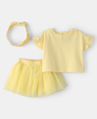 Baby Girls' Top, Skort and Headband, 3-Piece Set
