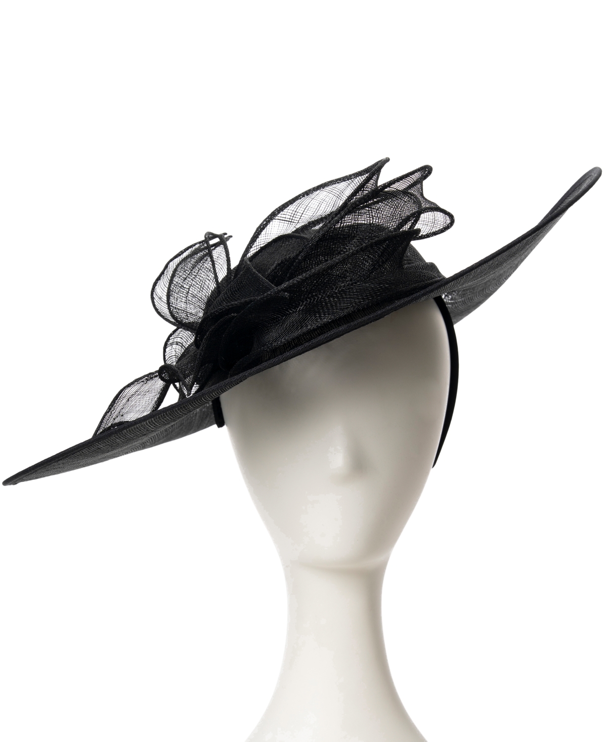 August Hats Sinamay Hatinator Self Flower Hat