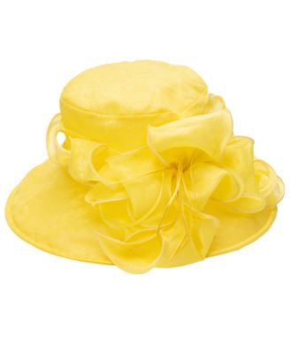 Lace Organza Wide Brim Hat