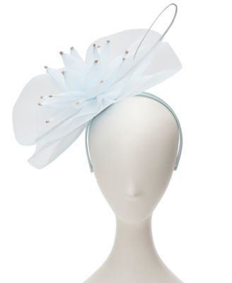 Mesh Flower Bead Fascinator Hat