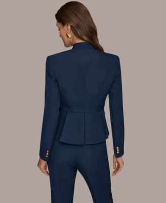 Women's One-Button Peplum Jacket
