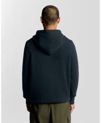 Men's Script Long Sleeve Knitted Hoodie