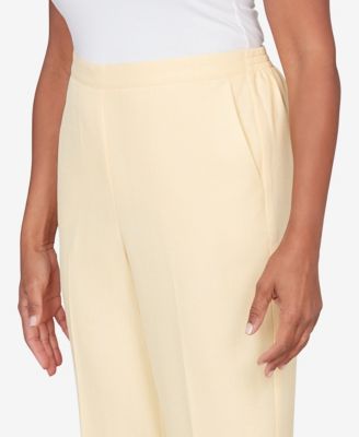 Petite Al Fresco Tailored Flat Front Pants