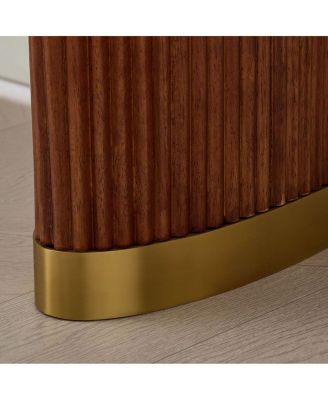 Narrow Console Table with Stainless Steel Legs, Modern Design