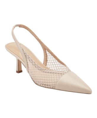 Women's Gipsi Mesh Slingback Kitten Heel Pumps
