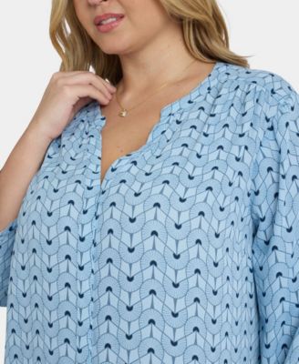 Women's Pintuck 3/4 Sleeve Top