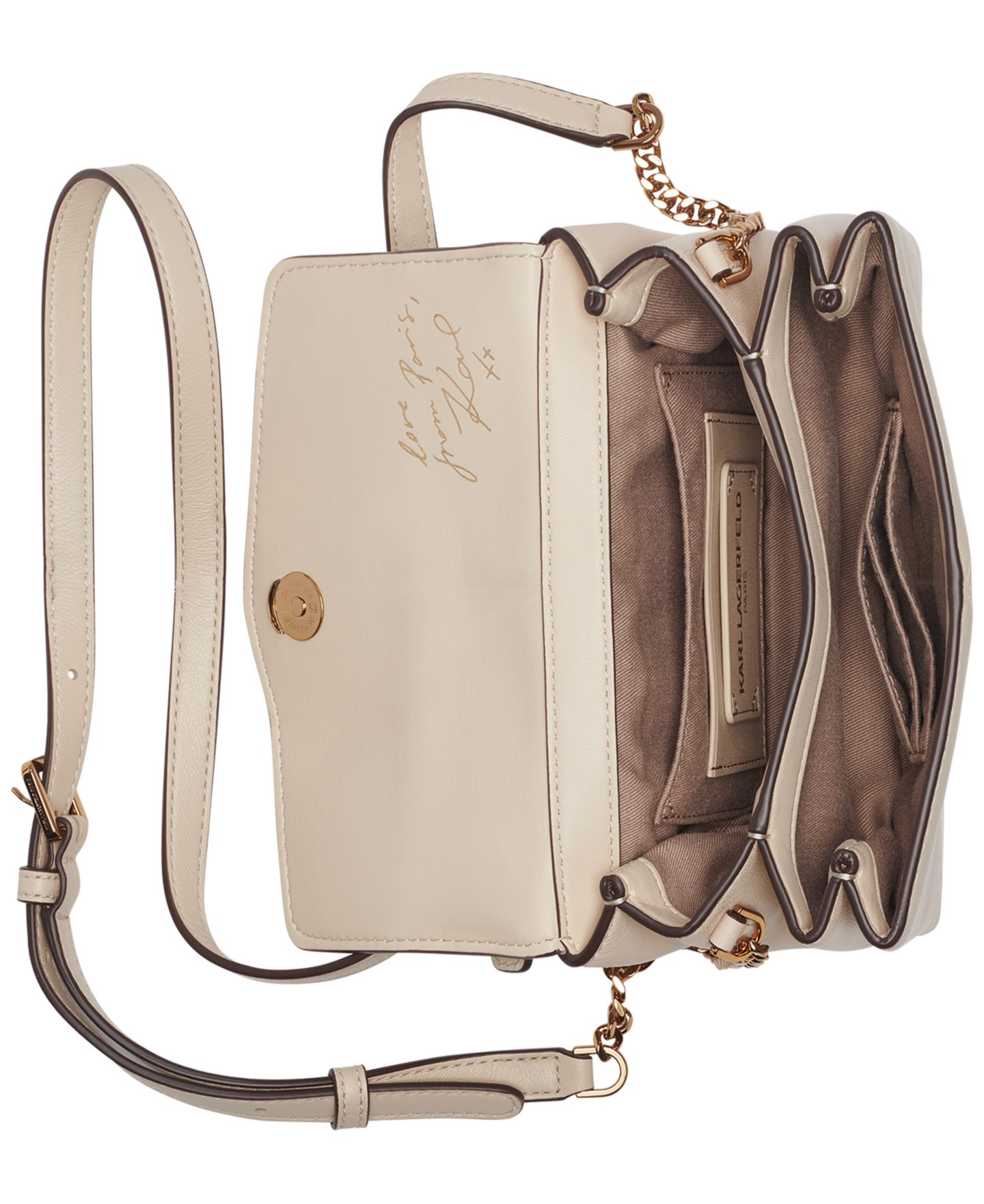 Женская сумка KARL LAGERFELD PARIS Chantaye Small Crossbody, цвет: Brie — фото 4