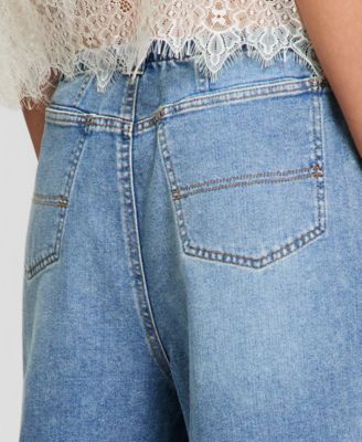 Women's Tie-Waist Drapey Jeans