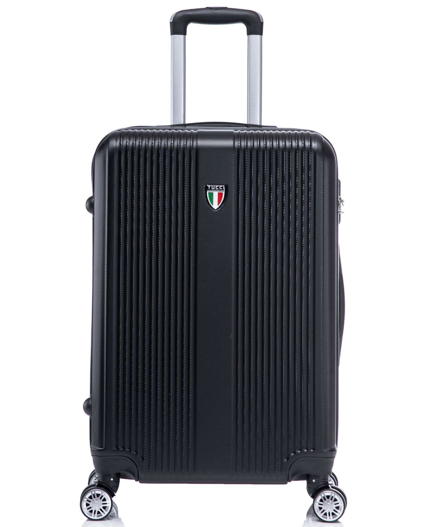 Набор из 3 чемоданов Tucci Italy Lustria с жёстким корпусом, цвет: Чёрный — фото 2