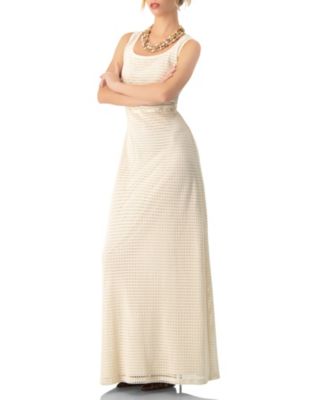 Women's Knitted Maxi Dress with Waist Knots