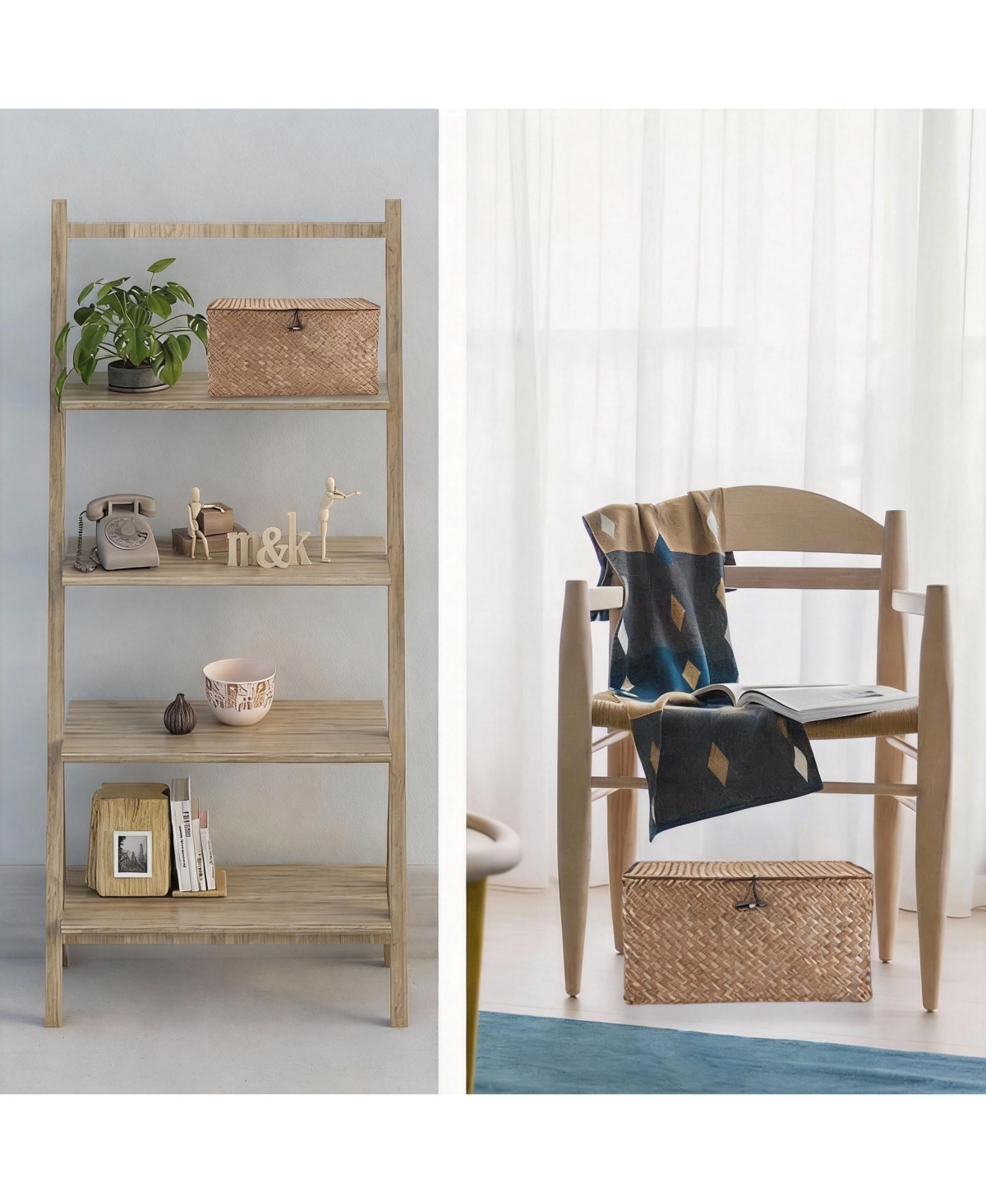 Yigii Handwoven Seagrass Baskets for Home Organization