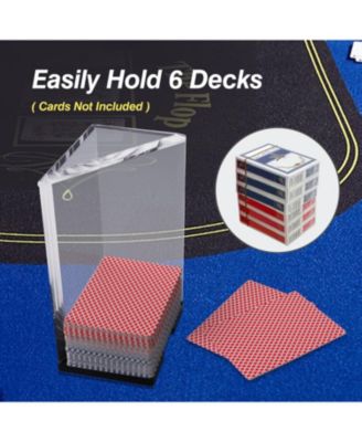 Deck Clear Acrylic Discard Trays, Casino Grade Discard Holder Trays for Blackjack