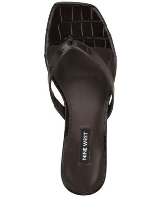 Women's Cassa Thong Low Kitten Heel Dress Sandals