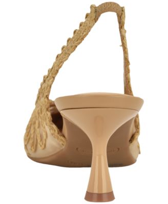 Women's Ressa Woven Slingback Kitten Heel Pumps