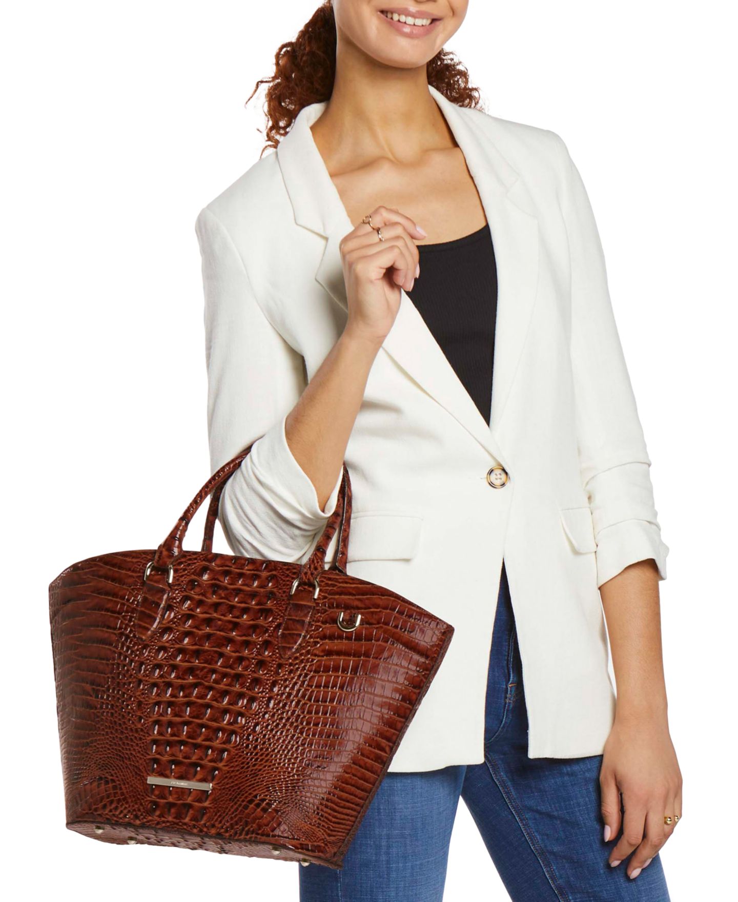 Женская сумка Brahmin Jeanne Medium Multi Chattaway Leather, цвет: Разноцветный — фото 6