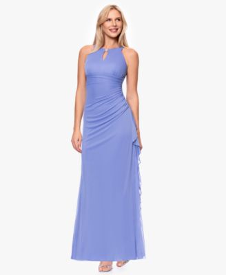 Ruched Halter Gown