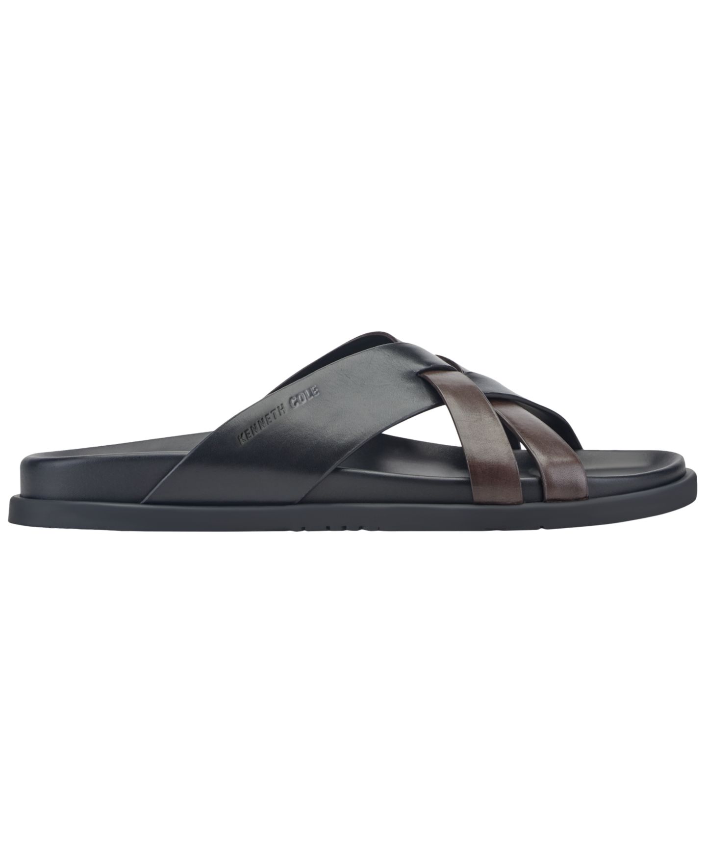 Мужские сандалии Kenneth Cole New York Wooper X-Band, цвет: Чёрный / Кожаный — фото 2