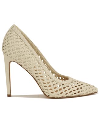 Women's Tatiana Woven Stiletto Pointy Toe Dress Pumps