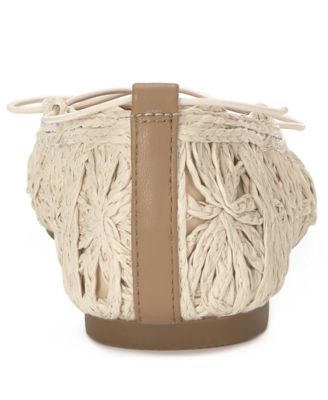 Women's Tennyr Laced Raffia Ballet Flats