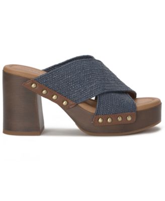 Women's Casyna Criss-Cross Wood Platform Sandals