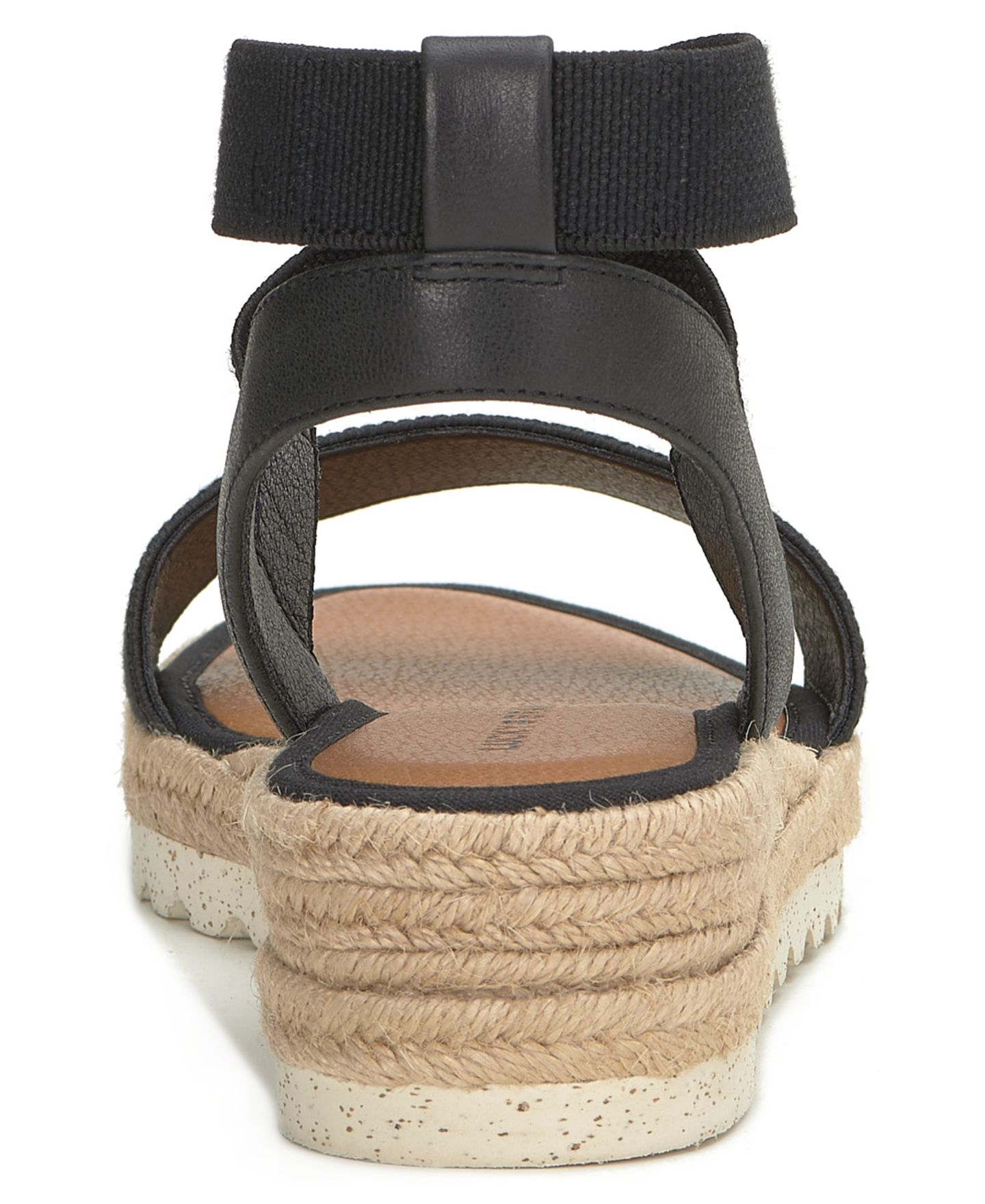 Женские сандалии Lucky Brand Thimba Espadrille Wedge, цвет: Чёрный льняной — фото 3