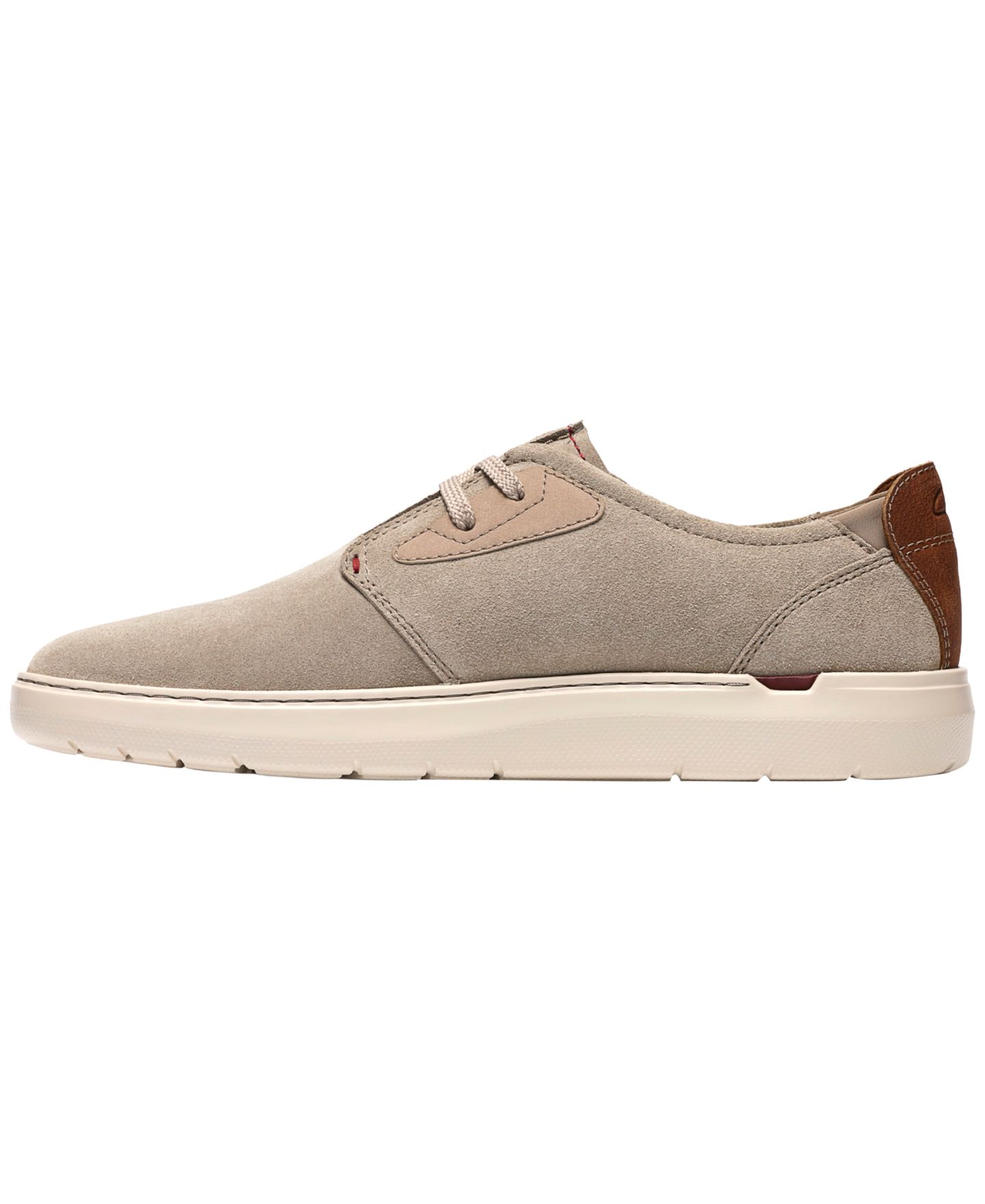Мужские кроссовки Clarks Flexwell Tie Lace-Up, цвет: Серый замшевый — фото 6