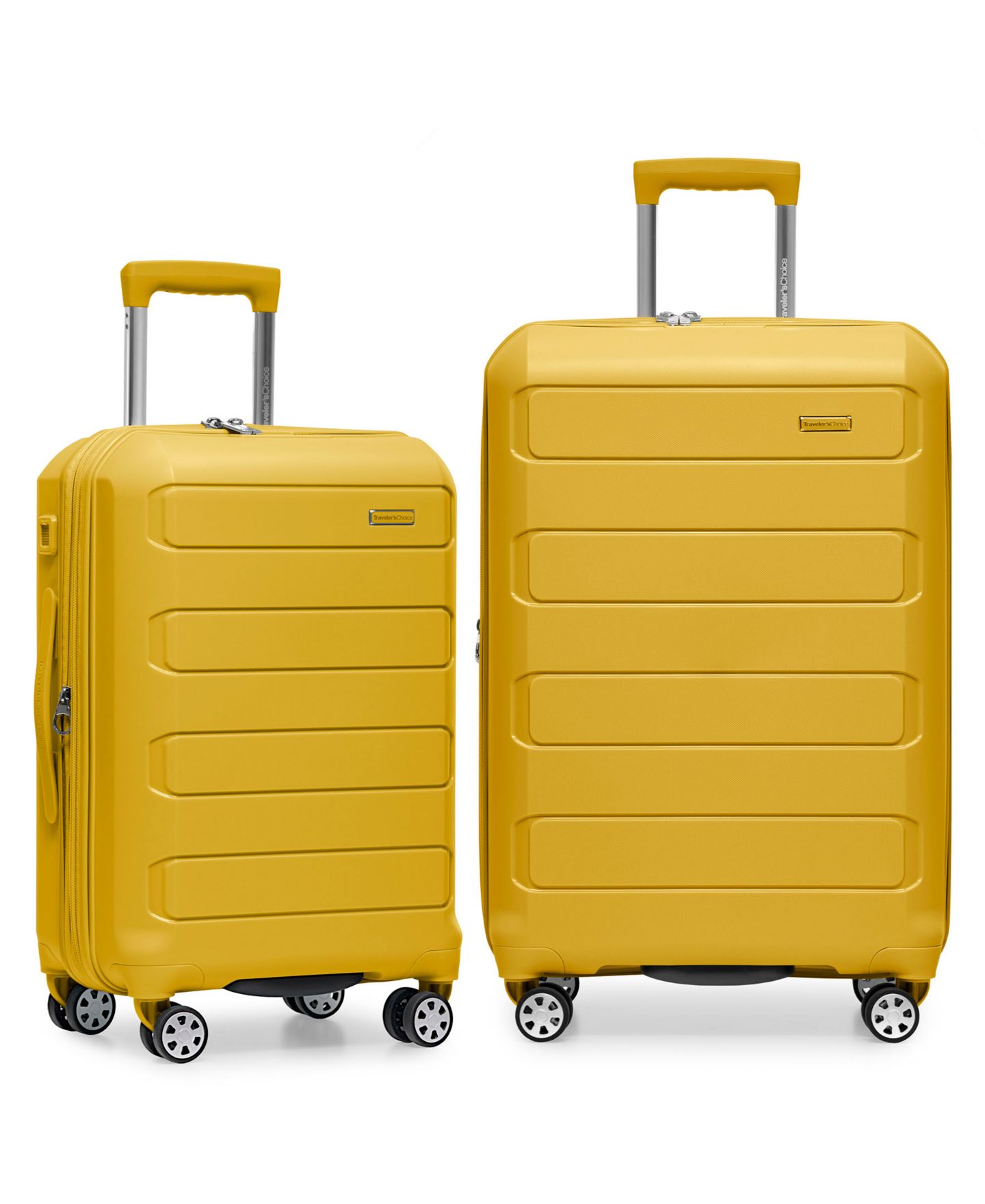 Чемоданы Traveler's Choice Pagosa 2-Pc. Hardside Expandable Spinner Luggage Set, цвет: Синий — фото 1