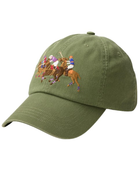 Мужские Polo Ralph Lauren Men's Triple-Pony Twill Ball Cap