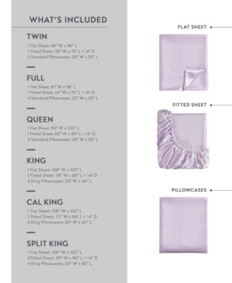 Satin Luxury 6-Pc. Sheet Set, Full