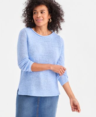 Women's Tape Yarn Roll Neck Sweater